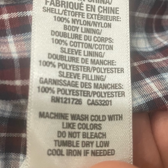 Prince + Fox maroon red athletic windbreaker jacket / S / Excellent condition - Picture 11 of 11